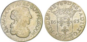 Dombes - Anne-Marie Louise d'Orléans - 1/12 écu 1665