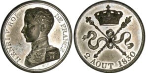 Module 5 francs Henri V Comte de Chambord 2 août 1830