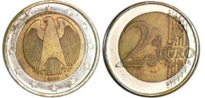 2 euro - Frappe décalée