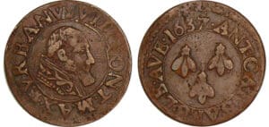 Comtat venaissin - Urbain VIII - Double tournoi 1637 (Avignon)