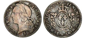 Louis XV - 1/20 écu au bandeau - 1743 W (Lille)