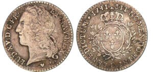 Louis XV - 1/10 écu au bandeau - 1741 E (Tours)