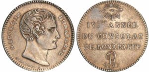 Module de la 1 franc Napoléon Bonaparte - Essai d'outillage