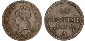 1 centime Dupré directoire - An 6 A (Paris) frappe médaille