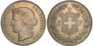 Suisse - 5 francs 1916
