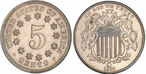 Etat-Unis - 5 cents 1868