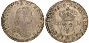 Louis XV - 40 sols de Strasbourg - 1716 BB (Strasbourg)