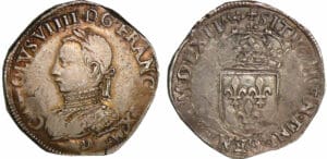 Charles IX - Teston - 6ème type 1562 D (Lyon)