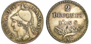 Napoléon 1er - 2 décimes An 8