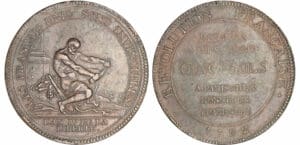 Monneron de 5 sols à l'Hercule - 1792