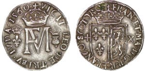 Ecosse - François II et Marie Stuart - Teston 1560