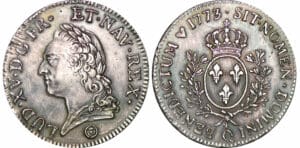 Louis XV - Ecu à la vieille tête - 1773 Q (Perpignan)