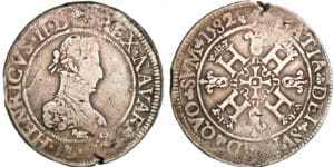 Navarre - Henri III de Navarre, II de Béarn - Franc 1582 (Saint-Palais)