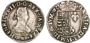 Navarre - Henri III de Navarre, II de Béarn - Franc 1583 (Saint-Palais)