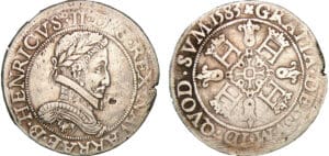 Navarre - Henri III de Navarre, II de Béarn - Franc 1583 (Pau)