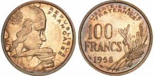 100 francs Cochet - 1958 B