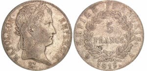 5 francs Napoléon - 100 jours - 1815 A (Paris)
