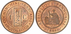 Indochine - 1 centime 1884