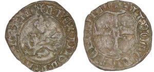 Henri V de Lancastre - Double tournois Niquet dit Léopard - Rouen