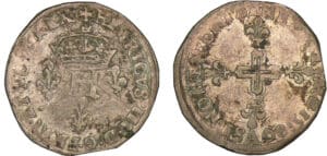 Henri III - Double sol parisis - 1580 A (Paris)