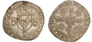 Henri II - Douzain aux croissants - 1551 B (Rouen)