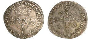 Henri II - Douzain aux croissants - 1550 I (Limoges)