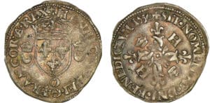 Henri II - Douzain aux croissants - 1550 O (Moulin)