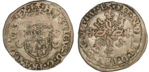 Henri II - Douzain du Dauphiné aux croissants - 1552 (Grenoble)