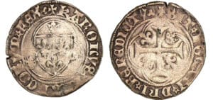 Charles VIII - Blanc à la couronne - Lyon