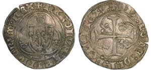 Charles VIII - Blanc à la couronne - Saint-Pourçain
