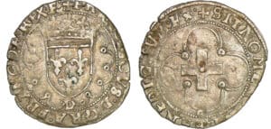 François 1er - Douzain à la croisette - 1er type - D (Lyon)