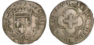 François 1er - Douzain à la croisette - 1er type - G (Poitiers)