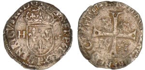 Henri III - Douzain - 1er type 1587 P (Dijon)