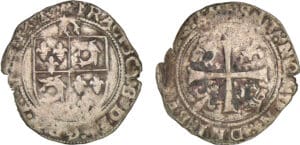 François 1er - Blanc à la couronne du Dauphiné - 4ème type Montélimar