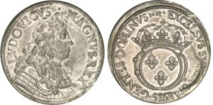 Louis XIV - Ecu du parlement à l'écu rond de France - Monnaie d'hommage 1681
