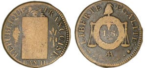 Sol à la balance non daté (1794) - An II AA (Metz)