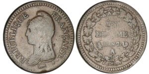 1 décime Dupré - grand module - An 7 A/R (Paris)