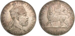 Ethiopie - Menelik II - 1 birr 1899 A (Paris)