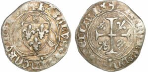 Charles VIII - Blanc à la couronne - Limoges