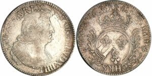 Louis XIV - Ecu aux palmes - 1694 A (Paris) flan réformé