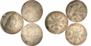 Louis XIV - ½ écu aux 8 L, 2ème type - Lot de 3 1/2 écus