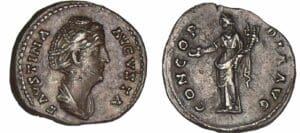 Faustine mère - Denier (147, Rome) - La Concorde
