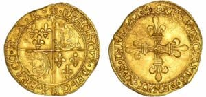 François 1er - Ecu d'or du Dauphiné - 1er type - Romans