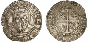 Charles VIII - Blanc à la couronne - Poitiers