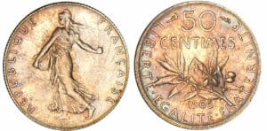 50 centimes Semeuse - 1905