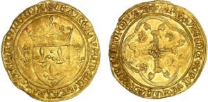 Charles VII - Ecu d'or à la couronne - 5ème émission - Tournai