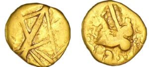 Calètes - Quart de statère aux lignes entremêlées (80-50 av. J.-C.)