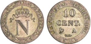 10 centimes Napoléon Ier - 1809 A (Paris)