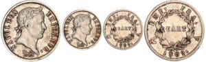 1/4 de franc Napoléon revers emp. fra - 1809 A (Paris)