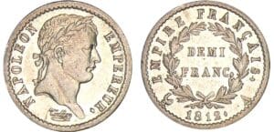 1/2 franc Napoléon revers empire - 1812 A (Paris)